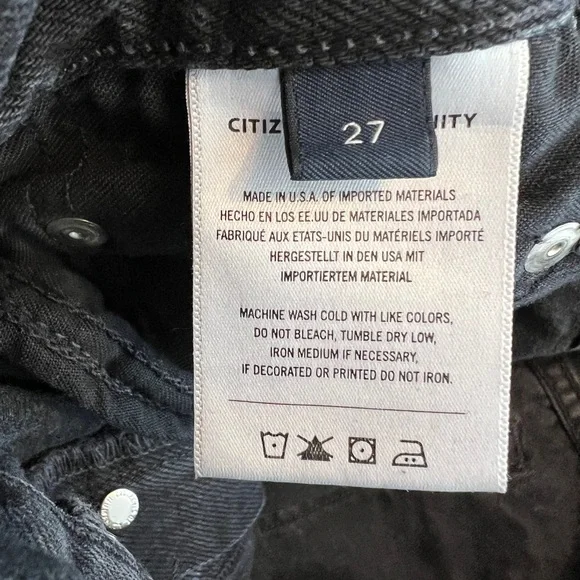 Citizens Of Humanity Ayla Dark Gray Relaxed Jeans - Picture 3 of 3